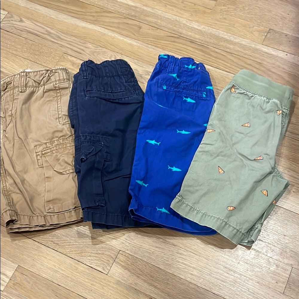 GAP Kids Shorts Bundle - Khaki, Navy, Blue Shark, Sage Pizza